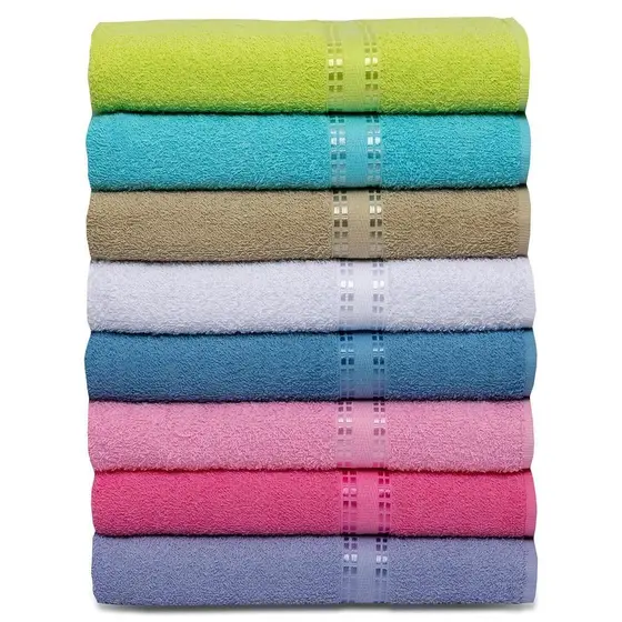 Kit 8 Toalhas Banho Algodão Toque Suave leve - Margex